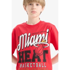 Defacto Boy Crew Neck New Regular Fit Short Sleeve T-Shirt - Red