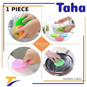 1pc Removable Kitchen Round Dish Sponges Scourer Cleaning Ball