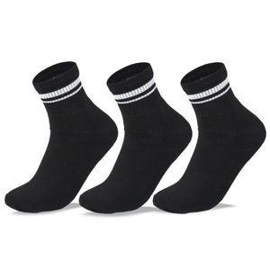Sam Socks مجموعة من 3 جوارب رياضية نصف تيري على شكل حرف L للرجال D1 باللون الأسود مقاس 