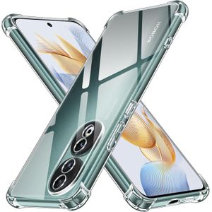 جراب حماية شفاف من TPU لهاتف Honor 90 مع حماية للكاميرا وتصميم مقاوم للصدمات - شفاف