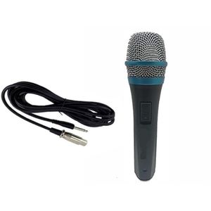 Handheld Wired Microphone - 6.5mm Cardioid Dynamic Vocal Mic for Karaoke, Singing, Speakers, and Mixer Amplification