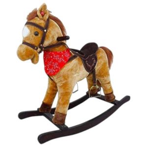 Rocking Plush Horse Brown