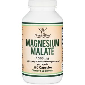 DOUBLE WOOD SUPPLEMENTS Magnesium Malate 1500 mg - 180 Capsules