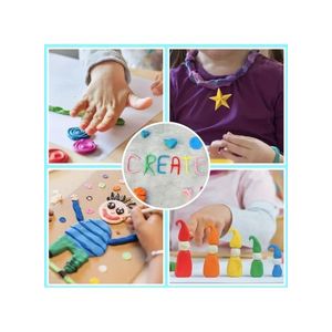 48 Pcs - Premium Air Dry Clay Kit for Kids – Soft, Ultra-Light Modeling Magic Clay with 3 Sculpting Tools – Mess-Free DIY Crafts & Slime Making Art Set