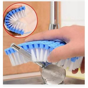 فرشاة مرنة لتنظيف البلاط مع خطاف - مجموعة من قطعتين