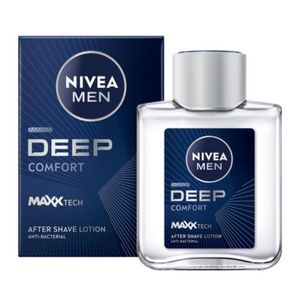 NIVEA MEN After Shave Lotion with DEEP Antibacterial Black Carbon Woody Scent 100ml
