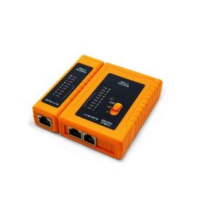 Ethernet and LAN cable tester for RJ45, CAT5e, CAT6e, RJ11 and RJ12