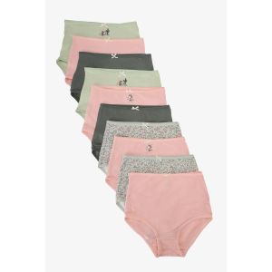Carina Pack of 10 Colored Full Brief Panties