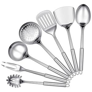 Stainless Steel Hot Pot Strainer Scoops Hotpot Soup Ladle Spoon Set Skimmer  Spoon Slotted Strainer Ladle Gravy Ladle Colander Kitchen Cooking Utensil