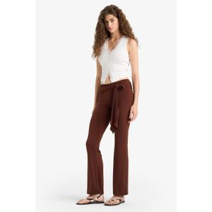 Defacto Flare Fit Regular Waist Tie Standard Length Trousers
