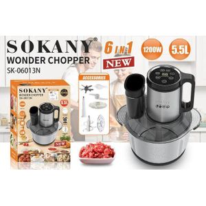 Sokany كبه سوكانى استنالس 6*1 ديجيتال 5.5لتر1200وات - أداء قوي وسهل الاستخدام