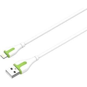 LDNIO LS571 TYPE-C Fast charging And Data Transfer Cable Compatble With Multi Devices 1M Length - White-Green