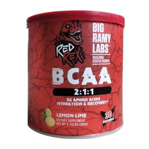 Big Ramy Labs Red Rex BCAA 300g 30 Servings - Advanced Branched-Chain Amino Acids, Muscle Recovery & Anabolic Growth Matrix - Non-GMO & Gluten-Free