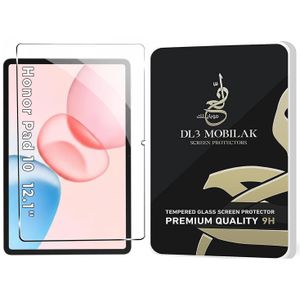 واقي شاشة، متوافق مع Honor Pad 10 12.1 Inch 2025 / Honor Pad 9 12.1 Inch 2024 Tempered Glass Film (HD Crystal) (Easy Installation) (Scratch Resistant) (9H Hardness)، من زجاج، تصميم مقاوم للخدش، تصميم نحيف وخفيف - شفاف