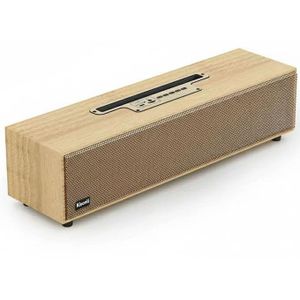 Kisonli  wooden music speaker - wireless speaker - bluetooth speaker -Stereo Sound & Deep Bass - Wood