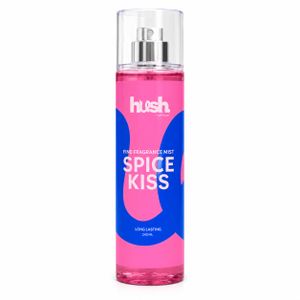 Hush Hush Skincare Spice Kiss, Fine Fragrance Body Mist –Vanilla Salted Caramel Scent– Long Lasting Refreshing Body Splash, 240 ml