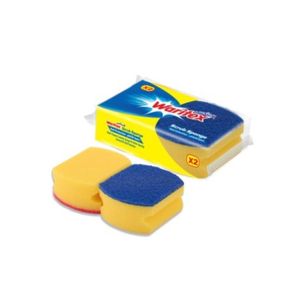 Waritex Multi-purpose cleaning sponge for nail protection (2 pieces), semi-circular
