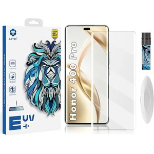 دلـع موبايلك واقي شاشة ال اي تو هونر 400 برو 5G (زجاج مقسى سائل بالاشعة فوق البنفسجية)لاصق كامل للشاشة (لمس حساس)(متوافق مع مستشعر بصمات الأصابع)HD شفاف