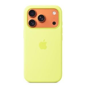 Apple iPhone 17 Pro Silicone Case with MagSafe – Neon Yellow