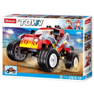 Off Road Sluban Town Off-Road Red Vehicle Building Blocks Set - 150 Pcs