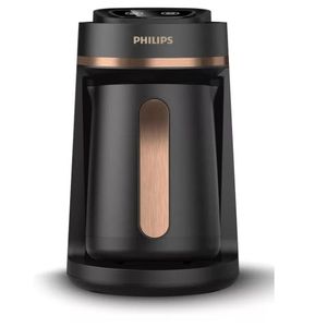 Philips فيليبس ماكينة القهوة التركية سعة 4 كوب اوتوماتيك - اسود و برونزى بقوة 735 وات سعة 280 مللي - HDA150/6260