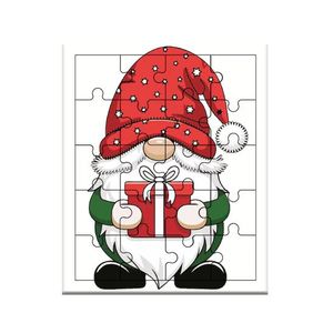 Puzzle with Stand, Cute Farm  Theme.,, Santa  Clause  and gift ,, jigsaw puzzle