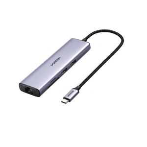 Ugreen - CM512 7-in-1 USB-C Multifunction Adapter Hub -Grey