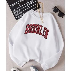 هودي نسائي أنيق برقبة دائرية - أبيض