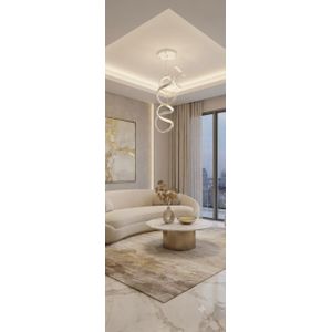 دلاية مودرن بتصميم حلقات دائرية متداخلة - إضاءة ليد 