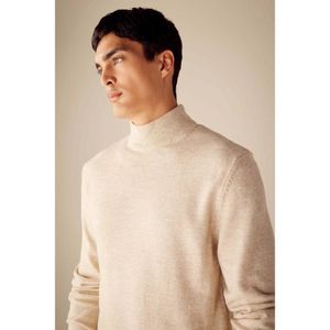 Man Slim Fit Long Sleeve Pullover - LT.BEIGE MELANGE