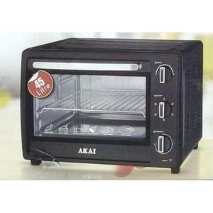 AKAI Electric oven 45 liter 1800 watt black ith timer without grill