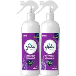 Glade Multispray Rose Air Freshener, Eliminates Unwanted Odour On both Air & Fabric, 460ml 2 piece