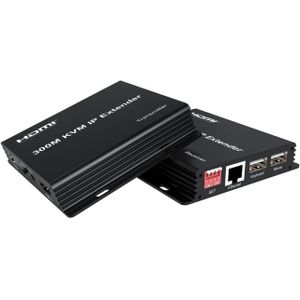 موسع HDMI 300 م كيه في ام USB 1080 بيكسل عند 60 هرتز فوق كات 5e/6/7 يدعم التحكم بالأشعة تحت الحمراء من لميانج