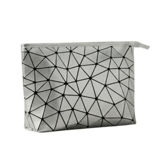 Makeup bag, brushes, and makeup tools, sliver color 