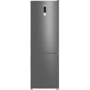 Midea ثلاجة من ميديا موديل MDRB489FGN46 بتصميم جنب إلى جنب، سعة 330 لتر، لون برو فولاذي، مع تدفق هواء متعدد وإضاءة LED داخلية وشاشة خارجية