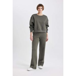 Defacto سروال رياضي مستقيم مع جيوب من دي فاكتو - قماش سميك