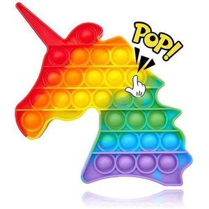 Unicorn Pop Its Fidget Toy  Push Pop Bubble Fidget.