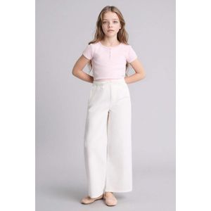 Defacto بنطلون بناتي وايد ليج جبردين برجل عادية