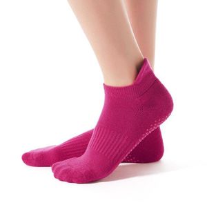 1Pair Grip Socks Cushioned Yoga Socks Non-Slip 