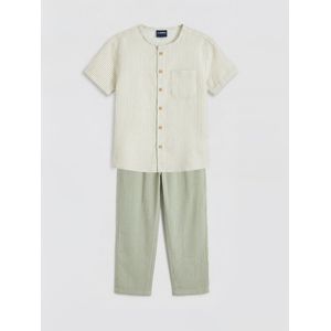 LC Waikiki Striped Boy's Shirt And Trousers