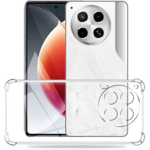 Transparent protective case for Tecno Camon 30 5G/4G mobile phone, soft TPU and silicone, shock-absorbing with reinforced corners.