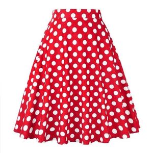 Fashion Cotton Summer Skirt A Line Short Flare Skirts Womens Knee Length  40s 50s Skirt