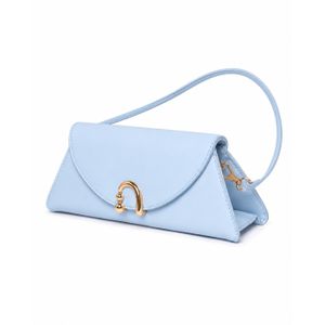 Elegant Women's Handbag in Light Blue  Mini Modern Design with Gold-Tone Clasp & Adjustable Shoulder Strap, Perfect for Daily & Formal Occasions, Lightweight & Durable Construction
