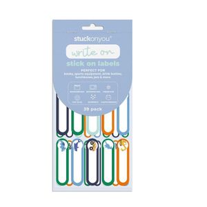 stuckonyou Labels - Stick On - Blue 39 PCS