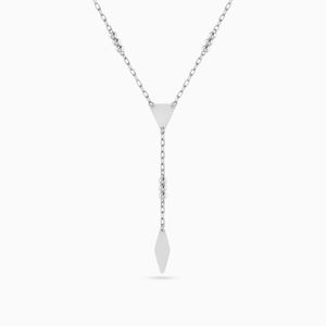 Waves by L'azrude  سلسلة لاريات شكل مثلثات ومعين فضة