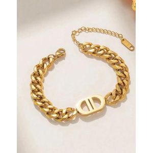SHEIN Women Gold Chunky Chain Bracelet – Elegant Fashion Design