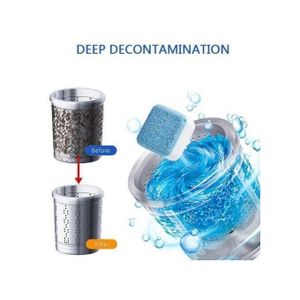 Cleaning Tablets for Washing Machine - 12 Pcs Cleaner Descaler