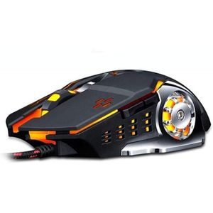 ZERO Comfortable wired USB optical gaming mouse with ventilated design to prevent sweating, 6 buttons, precise plug and play for desktop, PC, laptop, and compatible (ZR-1720, Black)