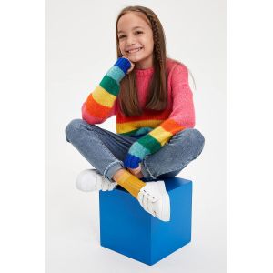 Defacto Girl Regular Fit Pullover - Pink