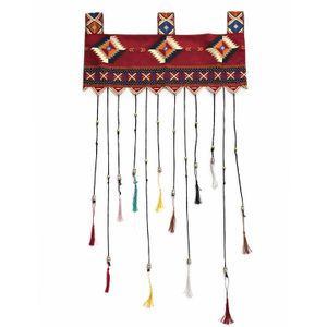 خيامية رمضانية عربية للتعليق (٦٠ سم) - زينة بتصميم بدوي - احمر غامق